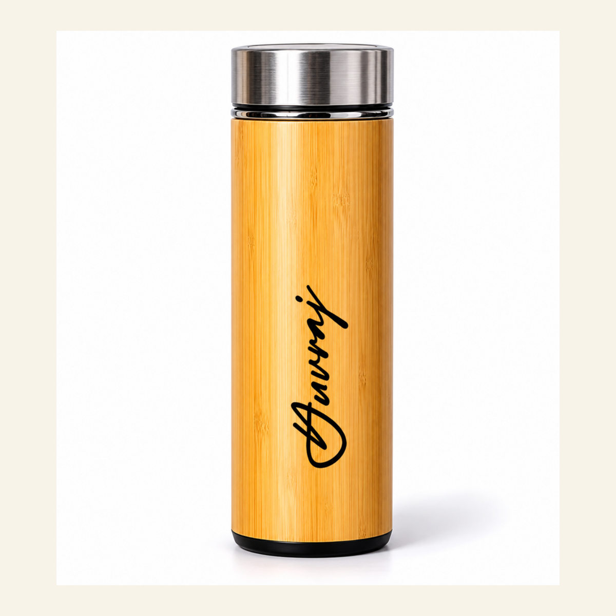 Bamboo thermal flask